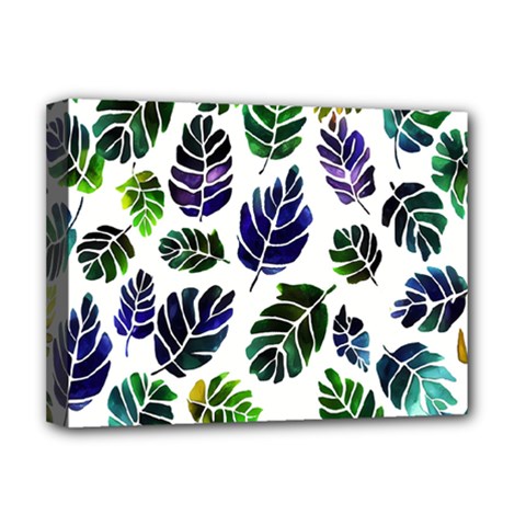 Leaves Watercolor Ornamental Decorative Design Deluxe Canvas 16  X 12  (stretched)  by Ravend