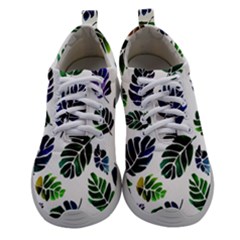 Leaves Watercolor Ornamental Decorative Design Women Athletic Shoes