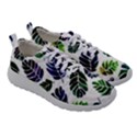 Leaves Watercolor Ornamental Decorative Design Women Athletic Shoes View3