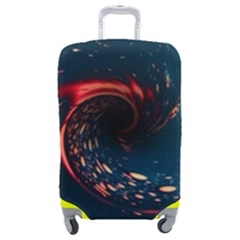 Fluid Swirl Spiral Twist Liquid Abstract Pattern Luggage Cover (medium) by Ravend