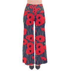 Background Poppies Flowers Seamless Ornamental So Vintage Palazzo Pants by Ravend