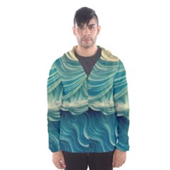 Art Pattern Artis Hands Illustration Men s Hooded Windbreaker