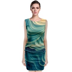 Art Pattern Artis Hands Illustration Classic Sleeveless Midi Dress by Ravend