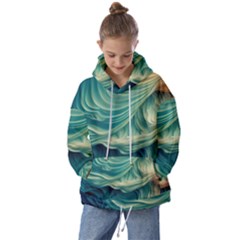 Art Pattern Artis Hands Illustration Kids  Oversized Hoodie