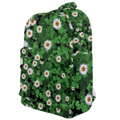 Daisies Clovers Lawn Digital Drawing Background Classic Backpack by Ravend