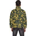 Sunflowers Yellow Flowers Flowers Digital Drawing Men s Puffer Bubble Jacket Coat View4