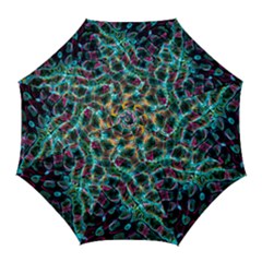 Fractal Abstract Waves Background Wallpaper Golf Umbrellas by Ravend