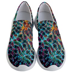 Fractal Abstract Waves Background Wallpaper Women s Lightweight Slip Ons by Ravend