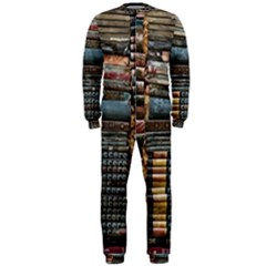 Pile Of Books Photo Of Assorted Book Lot Backyard Antique Store Onepiece Jumpsuit (men) by Ravend