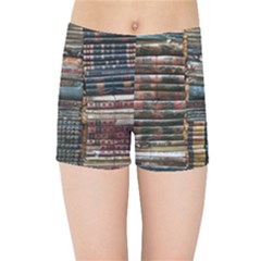 Pile Of Books Photo Of Assorted Book Lot Backyard Antique Store Kids  Sports Shorts by Ravend