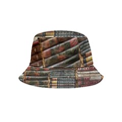 Pile Of Books Photo Of Assorted Book Lot Backyard Antique Store Inside Out Bucket Hat (kids) by Ravend