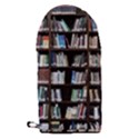 Book Collection In Brown Wooden Bookcases Books Bookshelf Library Microwave Oven Glove View2