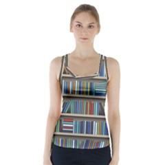 Bookshelf Racer Back Sports Top by Ravend