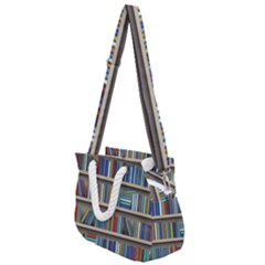 Bookshelf Rope Handles Shoulder Strap Bag by Ravend