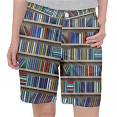 Bookshelf Women s Pocket Shorts by Ravend