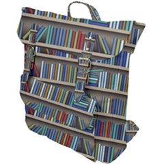 Bookshelf Buckle Up Backpack by Ravend