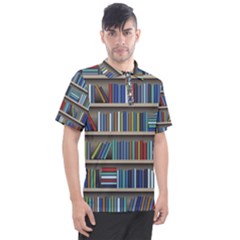 Bookshelf Men s Polo T-shirt by Ravend