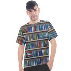 Bookshelf Men s Sport Top by Ravend