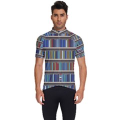 Bookshelf Men s Short Sleeve Cycling Jersey by Ravend