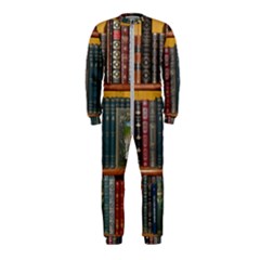 Books-library-bookshelf-bookshop Onepiece Jumpsuit (kids)