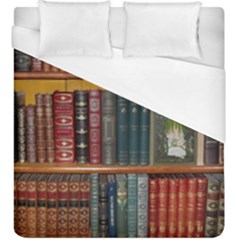 Books-library-bookshelf-bookshop Duvet Cover (king Size) by Ravend