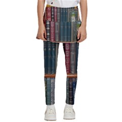 Books-library-bookshelf-bookshop Kids  Skirted Pants by Ravend