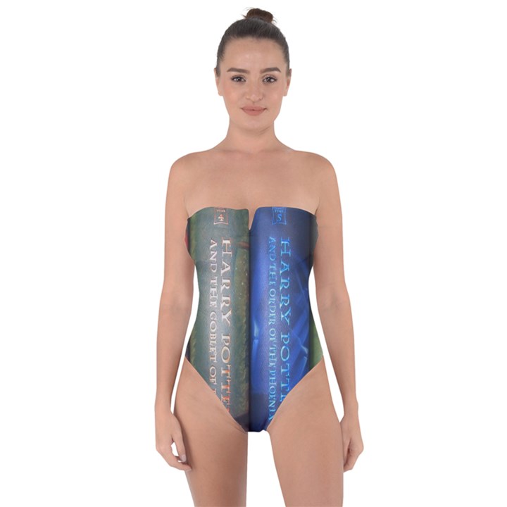 Vintage Collection Book Tie Back One Piece Swimsuit