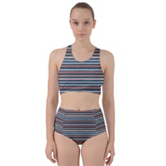 Stripes Racer Back Bikini Set by zappwaits