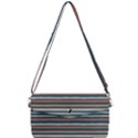 Stripes Removable Strap Clutch Bag View1