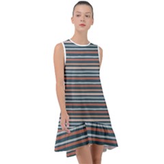 Stripes Frill Swing Dress by zappwaits