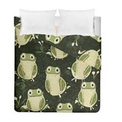 Frog Pattern Duvet Cover Double Side (full/ Double Size) by Valentinaart