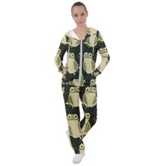 Frog Pattern Women s Tracksuit by Valentinaart