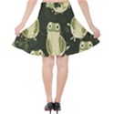 Frog pattern Velvet High Waist Skirt View2