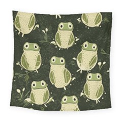 Frog Pattern Square Tapestry (large) by Valentinaart