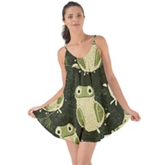 Frog Pattern Love The Sun Cover Up by Valentinaart