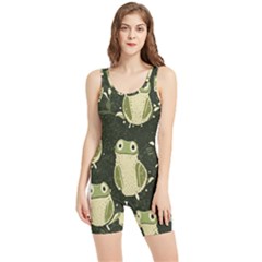 Frog Pattern Women s Wrestling Singlet by Valentinaart