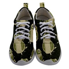 Frog Pattern Women Athletic Shoes by Valentinaart