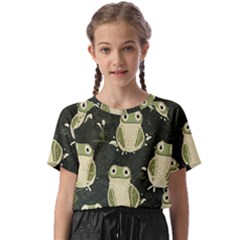 Frog Pattern Kids  Basic T-shirt