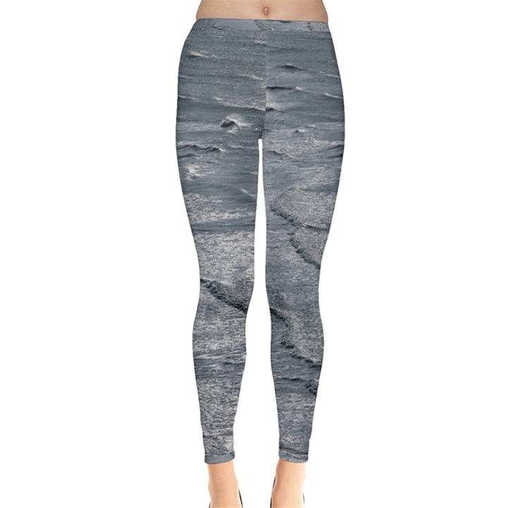 Atlantic Ocean Aerial View, Tierra Del Fuego, Argentina Inside Out Leggings