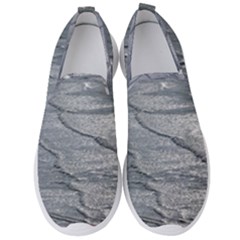 Atlantic Ocean Aerial View, Tierra Del Fuego, Argentina Men s Slip On Sneakers by dflcprintsclothing