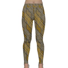 Background-batik Classic Yoga Leggings by nateshop