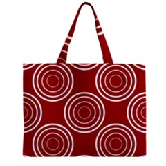 Background-red Zipper Mini Tote Bag by nateshop