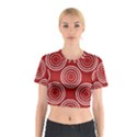 Background-red Cotton Crop Top View1