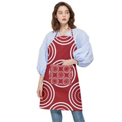 Background-red Pocket Apron by nateshop