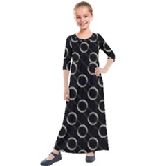 Digital-scrapbooking Kids  Quarter Sleeve Maxi Dress