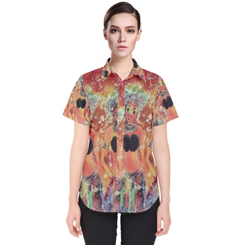 Indonesia-lukisan-picture Women s Short Sleeve Shirt by nateshop