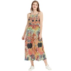 Indonesia-lukisan-picture Boho Sleeveless Summer Dress