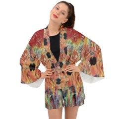 Indonesia-lukisan-picture Long Sleeve Kimono by nateshop