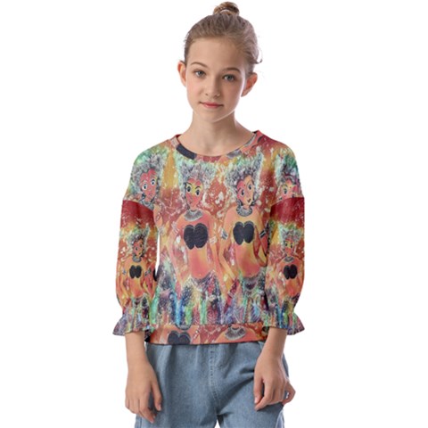 Indonesia-lukisan-picture Kids  Cuff Sleeve Top by nateshop