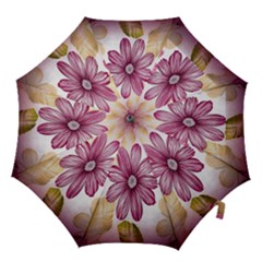 Print-roses Hook Handle Umbrellas (large) by nateshop